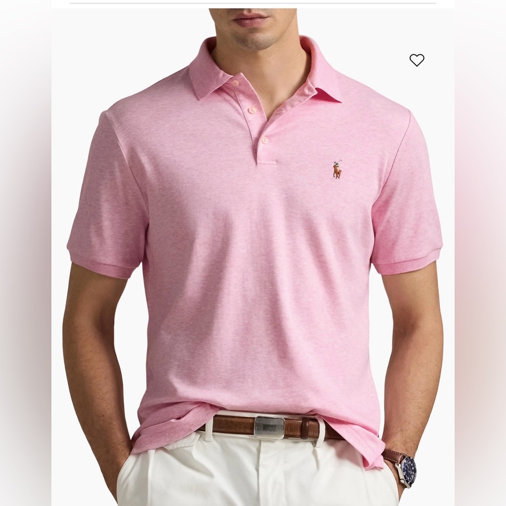 Polo Ralph Lauren‎ Cotton classic -Fit Polo Shirt pink heather XL